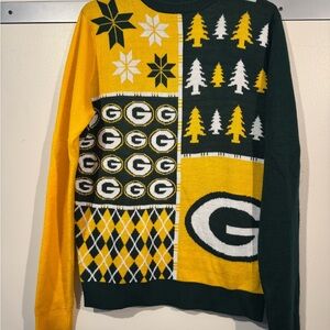 Green Bay Packers Busy Block Ugly Christmas Sweater
